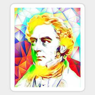 Robert Stephenson Colourful Portrait | Robert Stephenson Artwork 11 Magnet